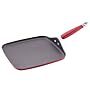 KitchenAid Hard-Base Porcelain Aluminum Nonstick 11-Inch Square Griddle, Red