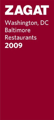 City Travel Guides Discounted  Books : Zagatsurvey 2009 Washington, DC Baltimore Restaurants (Zagatsurvey: Washington Dc/Baltimore Restaurants)