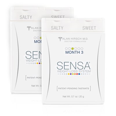 SENSA Weight Loss System Month Three Kit, 2 Shakers and 30 Quench Packets