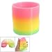 Como Child Fluorescent Rainbow Color Plastic Slinky Spring