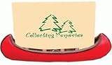 Decorative Hand-Painted Red Canoe Figurine Statue Photo Picture Frame 4X6