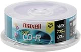 MAXELL CDR700-25CL Spindle Pack of 25 700MB/80 Minute Blank Recordable CD-R Discs