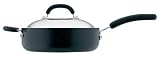 Meyer Circulon 2 Hard Anodised Covered Saute Pan with Helper Handle & Total® Non-stick coating, 28 cm