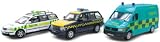 Cararama Junior Rescue - Set of 3  Die Cast Metal HM Coastguard & related emergency vehicles