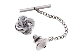 Sterling Silver Knot Tie Tack