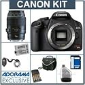 Canon EOS Digital Rebel T1i SLR Camera Dental Kit - Deluxe Version - Black Finish- with Canon EF 100mm f/2.8 USM Macro Lens, Canon Macro Ring Lite MR-14EX, Spare LP-E5 Type Battery, AA NiMH Batteries w/Charger, 8GB SD Memory Card, Card Reader, Backpack / Shoulder Bag