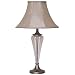 Glass and Brushed Steel Table Lamp