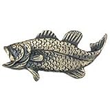 Buck Snort Lodge Knob, Bass Left Knob, 2 3/8'' x 1 1/8''