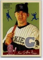 2008 Upper DeckGoudey Memorabilia #GA Garrett Atkins - Colorado Rockies (Piece of authentic game-used Jersey) (Baseball Cards)