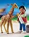 Baby Giraffe with Zoo Keeper