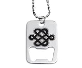 Celtic Symbol Dog Tag Bottle Opener - Stainless Steel - 2