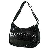 (レスポートサック) LeSportsac ブラックパテントショルダーバッグ #7520 9902 並行輸入品