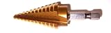 Champion MSD-HEX-3 Titanium Nitride Multi Step Bit 1/4-3/4 with 1/4 Hex Shank