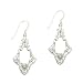 Antique Sterling Silver Diamond Cut Earrings