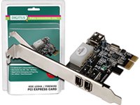 DIGITUS PCIexpress Karte 2xFirewire IEEE1394a ext. 1xFirewire int. VIA6315 Chipsatz Preisvergleich