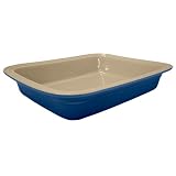 Le Creuset Stoneware 10-1 2-by-13-1 4-Inch Deep Dish Baker, Cobalt Blue