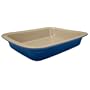 Le Creuset Stoneware 10-1/2-by-13-1/4-Inch Deep Dish Baker, Cobalt Blue
