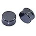 Longbeauty 15 Pair Natural Mix Stone Flared Fresh Tunnels Ear Plugs Expander Piercing Gauges kit