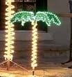 30" Tropical Lighted Holographic Rope Light Indoor/Outdoor Palm Tree
