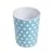 Set of 4 Melamine Polka Dot Beakers/Cups - BLUE
