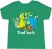 Sesame Street Characters Street Smarts ABC Green T-Shirt Tee