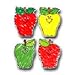 COLORFUL CUT-OUTS KID DRAWN APPLES 48/PK ASSORTED DESIGNS