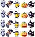 Halloween Cakes Cupcakes Cookies(24362) - Assprtment of 20 Mini Fright Assortment Edible Hard Sugar Decorations