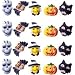 Halloween Cakes Cupcakes Cookies(24362) - Assprtment of 20 Mini Fright Assortment Edible Hard Sugar Decorations