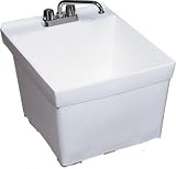 Swanstone Structural Foam 20 x 24 Wall Mounted Laundry Sink SF-1W-010
