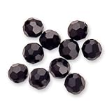 Swarovski Crystal Round 5000 6mm JET Beads (10) 544280 ~ Swarovski