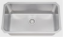 Extra Large Single Bowl Stainless Steel Undermount Kitchen Sink 30" X 18" X 11"