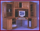 6-PC Corner Computer Center-Cherry (Colonial Stain)