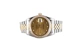 Rolex Mens 2 Tone Datejust Factory Champagne Dial