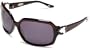 Angel Women's Intrigue Resin Sunglasses,Black Ruby Frame/Smoke Lens? ,one size