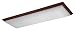 American Fluorescent RML432RWR8 Portman 4-32 Watt T8 Linear Light Fixture, Rosewood Finish with Faux Linen Acrylic 2-tone Diffuser