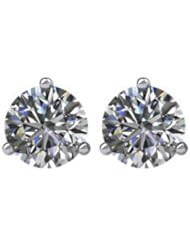 Genuine Ibiza Elegance TM 14K White Gold 1 Ct Tw Diamond Earrings. 0.69 Grams . 100% Satisfaction Guaranteed.