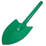 Amico Metal Round Handle 17.5" Long Garden Lawn Towel Spade Tool Green