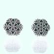 Snowflake Stud Earrings in Sterling Sterling, #11429