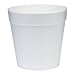 Dart 32MJ48 5 Inch Top and 3.6 Inch Bottom Diameter 5 Inch Height 32-Ounce Squat Foam Food Container 25-Pack (Case of 20)