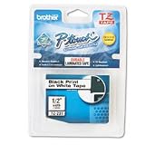View Details for Brother 26.2-Foot Black on White 1/2-Inch Labeling Tape (TZ231)