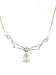 Classy! Sterling-silver 16 White Cubic-zircon Pendant-necklace