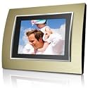 Coby 5.6 Inches Digital Photo Frame with Mp3 Player and Metallic Frames, #Dp557 - 1 Ea