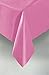 Hot Pink Solid Rectangular Plastic Table Cover (54