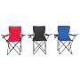 Hiland Folding Camp Chair with Carrying Bag Assorted Colors One Each
