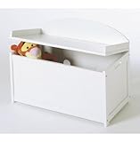 Kids Wooden Toy Box Chest - White