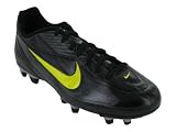 Nike Men's NIKE RIO II FG SOCCER CLEATS 7.5 (BLACK/YELLOW/MET SILVER)