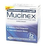 Mucinex Maxiumum Strength Nasal Decongestant 1200 mg 28 count bottle