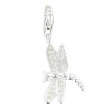 Les Poulettes Jewels - Sterling Silver and Rhinestone Dragonfly Charms