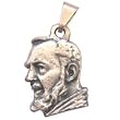 Padre Pio medal - Small - Pewter (1.7cm-0.67")