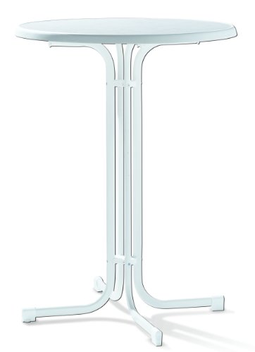 SIEGER Stehtisch Dekorplatte 86cm Farbe weiß